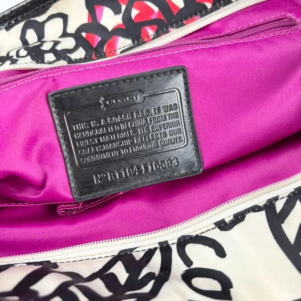 Coach Poppy Daisy Floral Graffiti Bag & Wristlet